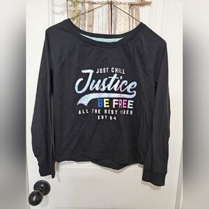 Justice Long-Sleeve Graphic Top